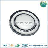 ABS Chromed Round Car Nameplate Badges Emblems, Custom Plastic Car Auto Logo Sticker thumbnail-5