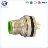 22AWG M12 Receptacle Front Fastened Wire Harness 5 Pin M16X1.5 for Communication Equipment Harness