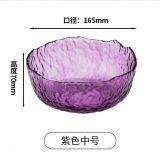 Japanese Hammer Pattern Glass Bowl for Home thumbnail-3