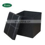 Reatai Hot Sale Colorful Leather Footstool Lounge Pouf Bench Ottoman thumbnail-5