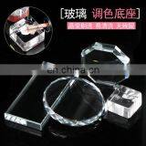 Nail Glass Palette Pallet New Eyelash Extension Glue Board Cosmetics Makeup Tool thumbnail-4