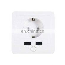 Luxury Home Remote Control Single Port Mini Controlled Outlet App Controls Wall WiFi Smart Socket thumbnail-2