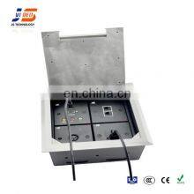 JS-DC400 Beijing Multiple Flip up Mounted Power Floor Electrical Socket Outlet Box thumbnail-2