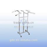 6-way Clothing Rack With Mixed Arms on Wheels