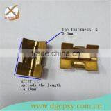 0.5*19*18mm Brass Special Decorative Metal Concealed Hinge for Cigar Box,jewery Box thumbnail-2