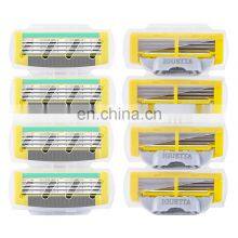 4 Replace Cartridges For Men Razor No Disposable Shaving Blades Razor Manufacture Wholesale Price Quality Germany Blade GF-0267 thumbnail-3