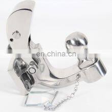 Heavy Duty Tow Bar Adjustable Marine Boat Trailer Hitch Ball Mount Pintle Hook thumbnail-2