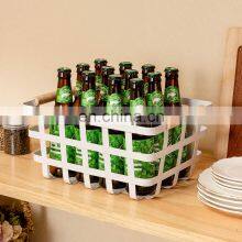 Canastilla Para Guardar Fruta Metal Wire Storage Pantry Organizer Easy Carry Outdoor Picnic Fruit Basket With Wooden Handle thumbnail-4