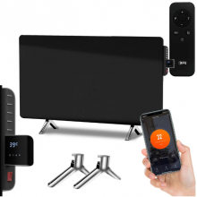 Home Low Power Glass Heating Panel Electric Wall Infrared Panel Heater With WIFI thumbnail-1