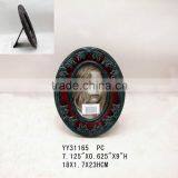 Oval Shape Wood Photo Frame, Family Picture Frame