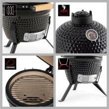 RG Kamado BBQ Grill 13 Inch Mini Compact Ceramic Barbecue Smoker For OEM ODM thumbnail-3