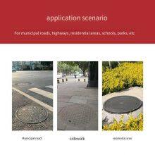Lubao Composite Resin Round Manhole Cover Manufacturer, φ400 for Municipal, Residential Areas, Parks, Manholes, Power and Communication Handholes thumbnail-4