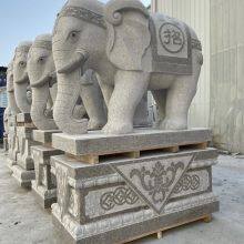 Fujian Granite Stone Elephant Stone Elephant Door Stone Elephant Ornaments Custom Processing thumbnail-1