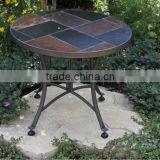 Outdoor slate mosaic table home furniture bistro sets