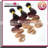 Hot Sale Fashion Sexy 100% Virgin Brazilian 3 Tone Color Ombre Hair thumbnail-1
