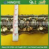 High quality fashion beaded trim with seed beads for clothing M101