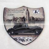 Eco-friendly Customized Printed Shield Shape Ceramic Trivet