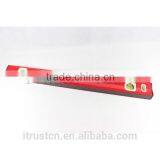 Red Aluminium Spirit Level With Magnetic 2 Hand Bubble MT2044