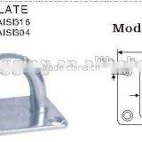 High Quality Stainless Steel AISI304 316 Small Square Marine Lifting Pad Eye Plate thumbnail-4