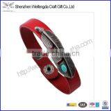 Best Promotion Gift Leather Wristband Fashion Bangle thumbnail-1