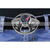 Made In The China Lead & Nickel Free Houston Texans "Official Tailgater" Belt Buckle With Bottle Opener thumbnail-1