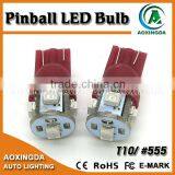 6.3V Pinball Led #555 Smd 3528 5LED Red