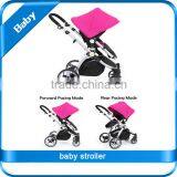 EN 1888 Colorful AL Frame Air Wheel 3in1 Baby Stroller With Car Seat and Carrycot thumbnail-4