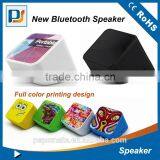 2016 New Design Portable Full Color Printing Bluetooth Speaker With Mobile Phone Holder Speaker thumbnail-4