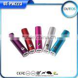 Aluminium Lipstick portable power bank 2600mah