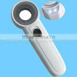 LED 20X Power Hand Held Magnifier With Optics Len/reading Magnifier/illuminated Magnifier