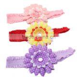 Top Elastic Sunflower Headband for Baby,wholesale Nylon Headbands thumbnail-1