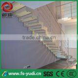 2016 Modern Interior Double Stringer Glass Straight Led Stairs Supplier --YUDI thumbnail-3