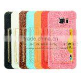 China Wholesale for Samsung Galaxy s6 Edge Case, Back Leather Cell Phone Case thumbnail-1