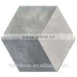 EMBOSS 100*200*175mm Grey Color Hexagon Tile Porcelain Mosaic Floor Tile thumbnail-3