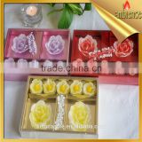 flower shaped candle scented tealight craft candle 18th birthday party decoraction