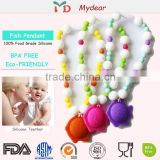 2015 hot sale 100% FDA Beautiful Silicone Beads/Silicone Jewelry Products/Mom Teething Necklace
