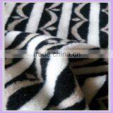 Wool Fabric Flimsy Fabric Knit Wool Sweater Fabric Black and White Stripe Fur thumbnail-4