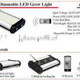 Dimmable LED grow light (with remote controller) /50W /AC85~265V input voltage