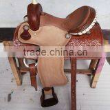 Western Saddle Hand Carved Leather thumbnail-2