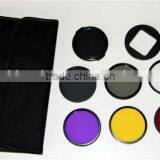 Camera Accessories 8 in 1 58mm ND4+Red+Yellow+UV+CPL+FLD Filter+Lens Cap For Sony A550 For Nikon D750 For Canon 550D 1100D thumbnail-5
