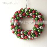 christmas ball wreath with led