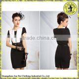 Short Sleeves Elegant Mature Women's Office Uniform thumbnail-3