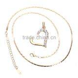 18k Fashion Gold Heart Jewellery Designs Statement Necklace 2015 Supplier's Choice thumbnail-3