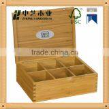 Tea Bag Storage Box Wooden Storage Tea Box With Glass Top thumbnail-1