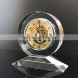 Round Shaped Crystal Desktop Clock thumbnail-1