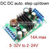 DC DC Converter Auto Step Down / up Power Supply Board dc 5-32V to dc 2-24V 12A 14A Max LTC3780