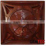 Energy Saving 14 Inch 16 Inch 60X60 Plastic Ceiling Fan With Remote Control and Led Light,3speed Control,gold and Wooden Color thumbnail-5