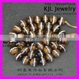 GZKJL-CT0244 Natural Semi Gem Beads, Tiger Eye Rhinestone Ball Beads thumbnail-1