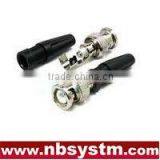 Free Solder BNC Connector/BNC Male Screw Type With Plastic Tail