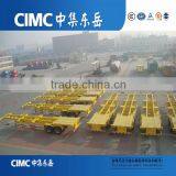 China CIMC 2 Axle Chassis Semi Trailer Container Transport Truck Trailer thumbnail-2